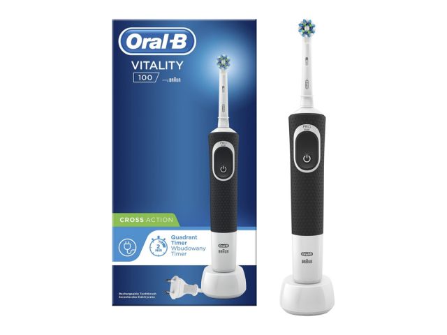 oral b vitality black cross action